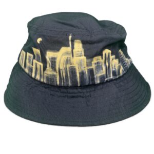 Bucket Hat with Los Angeles Skyline